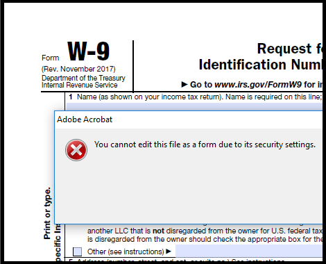 Unlock PDF form Fields Locked by PDF Security Settings