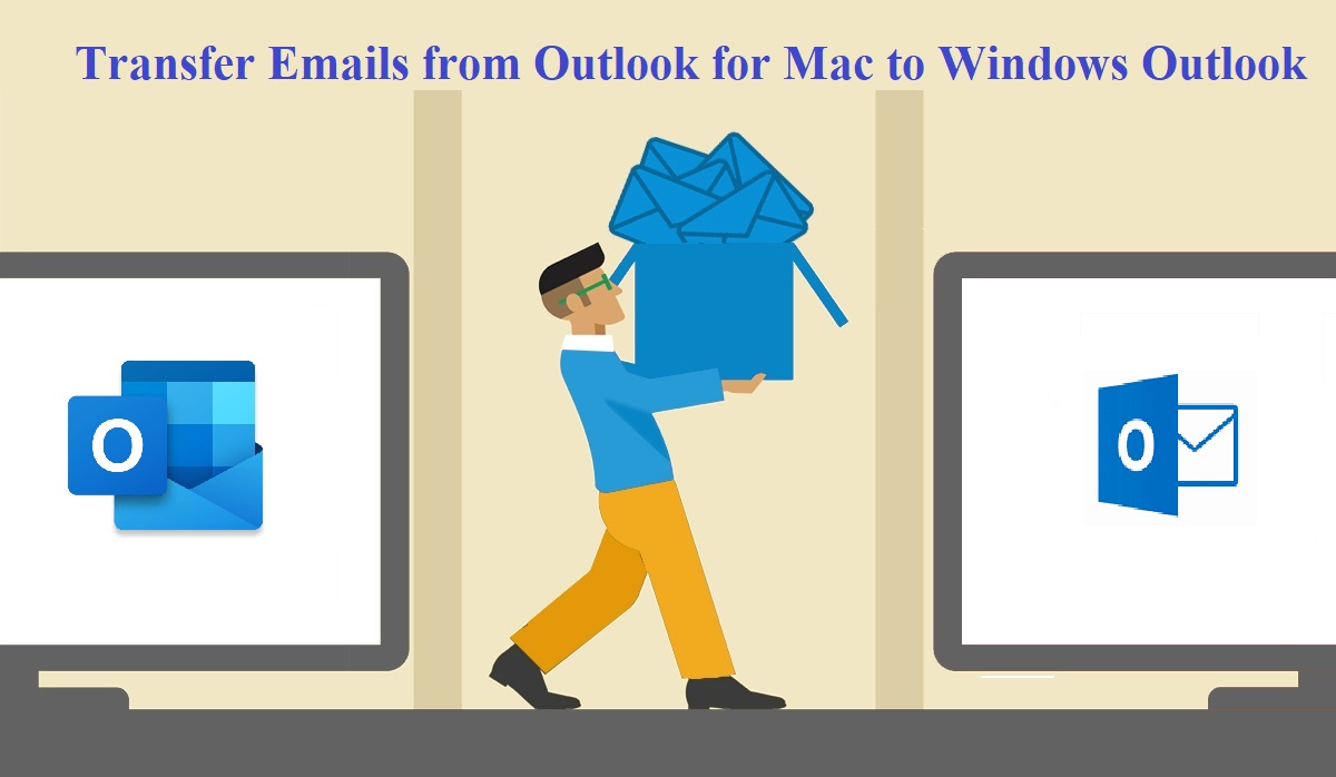 Transfer Emails from Outlook for Mac to Windows Outlook