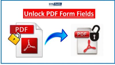Unlock PDF Form Fields