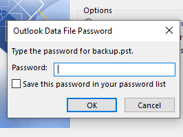 type the password
