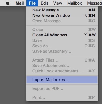 open google takeout files in apple mail