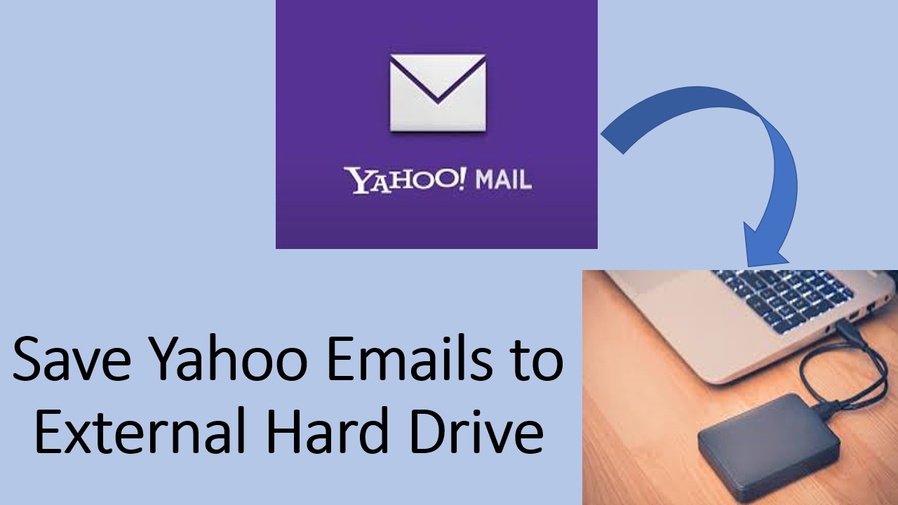 save yahoo emails to external hard drive