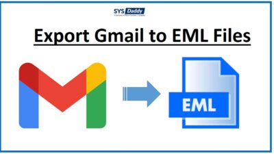 export Gmail to EML files with emails, contacts