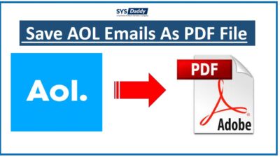 save aol emails as pdf file