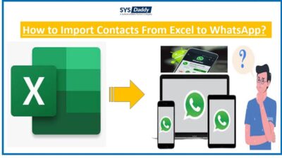 import contacts from Excel to Whatsapp