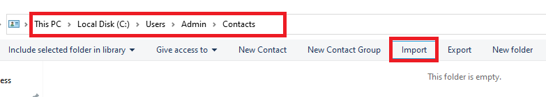 add contacts from excel to android