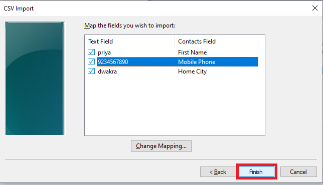 add contacts from excel to android