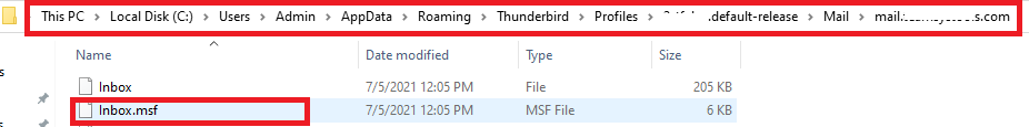 thunderbird unable to view emails