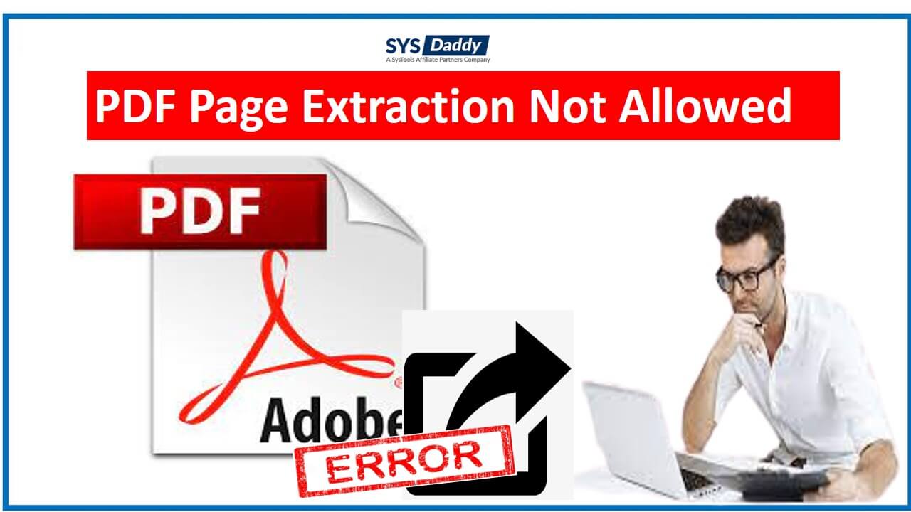 PDF Page Extraction Not Allowed